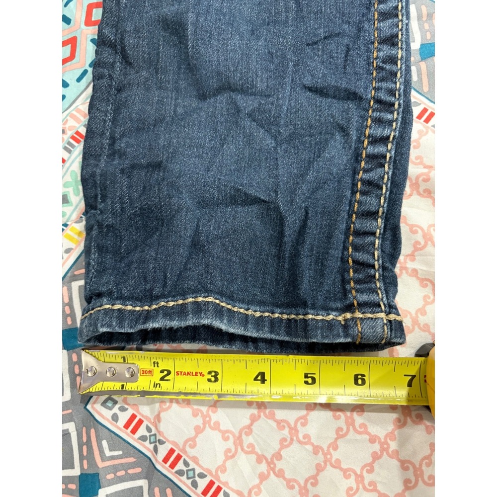 Big Star Maddie Low Rise Bootcut Jeans Dark Wash Contrast Stitch Size 29 - Picture 13 of 14